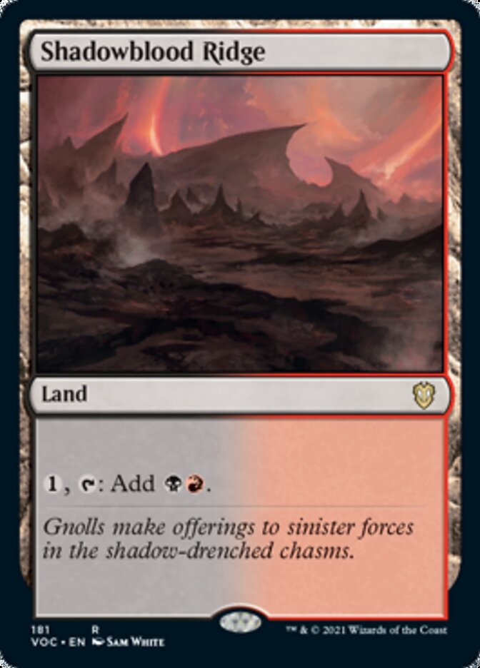 Shadowblood Ridge [Innistrad: Crimson Vow Commander] | D20 Games