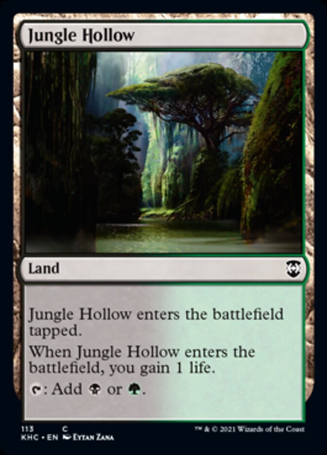 Jungle Hollow [Kaldheim Commander] | D20 Games