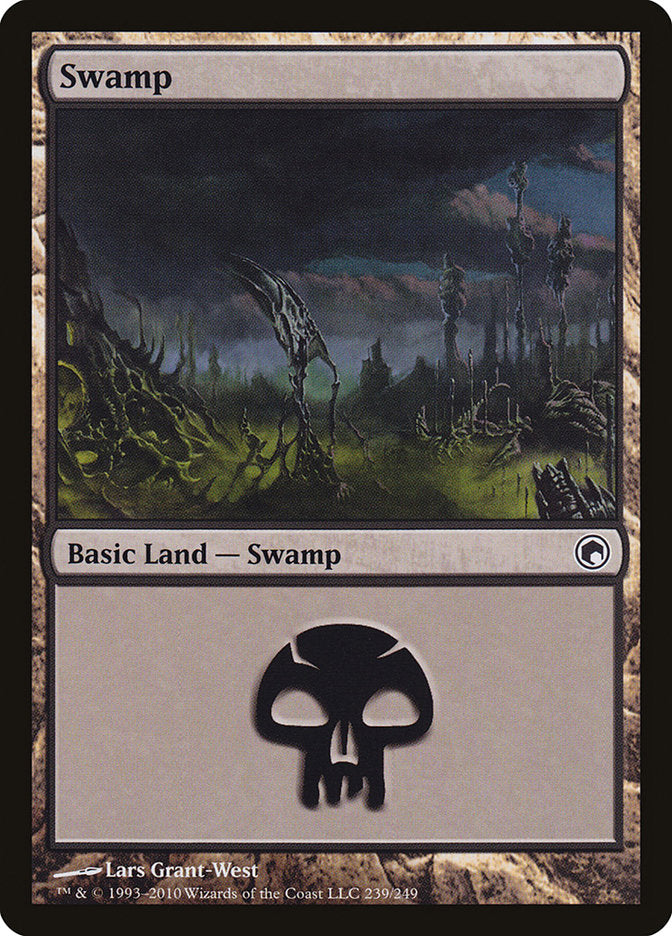 Swamp (239) [Scars of Mirrodin] | D20 Games