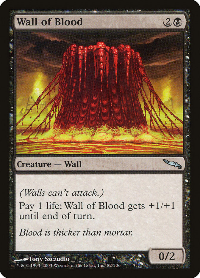 Wall of Blood [Mirrodin] | D20 Games