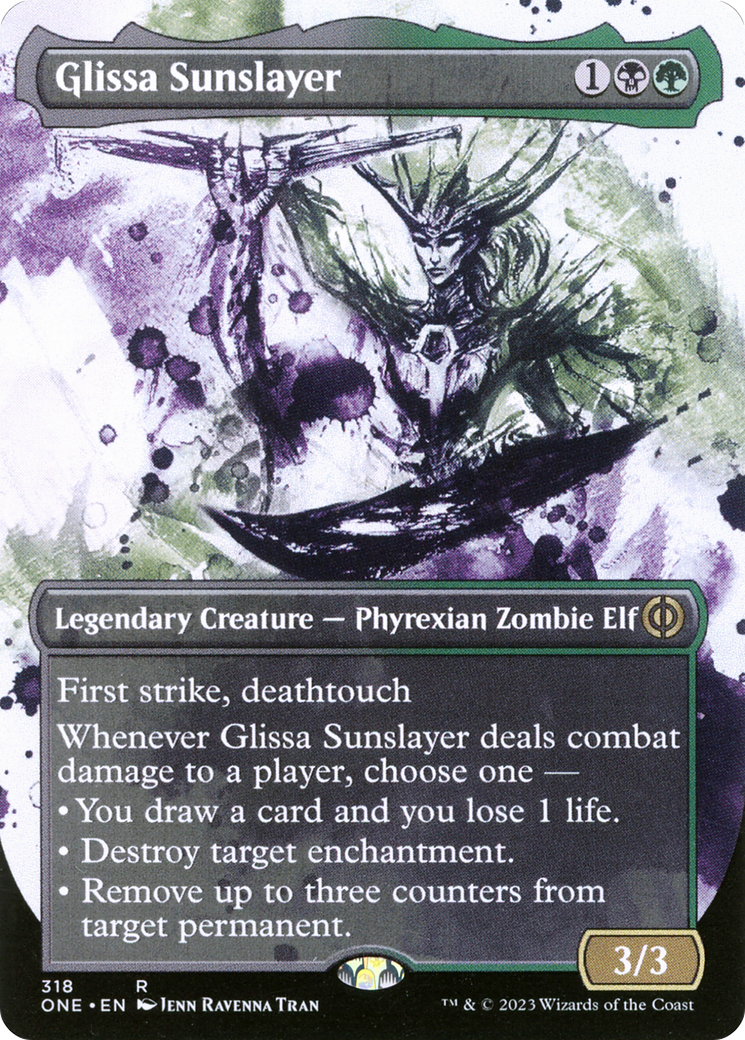 Glissa Sunslayer (Borderless Ichor) [Phyrexia: All Will Be One] | D20 Games