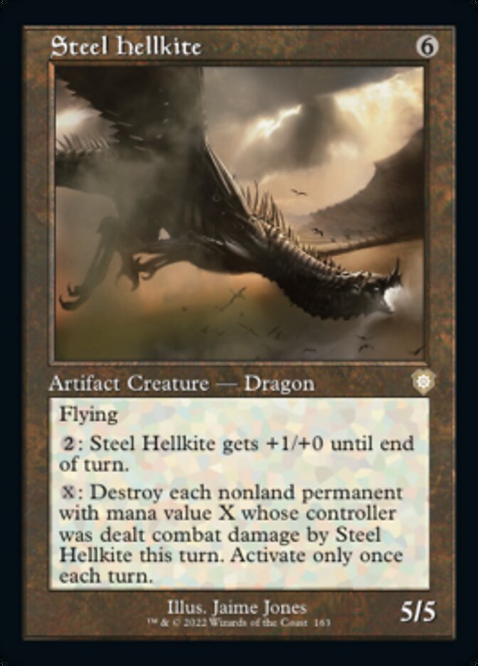 Steel Hellkite (Retro) [The Brothers' War Commander] | D20 Games