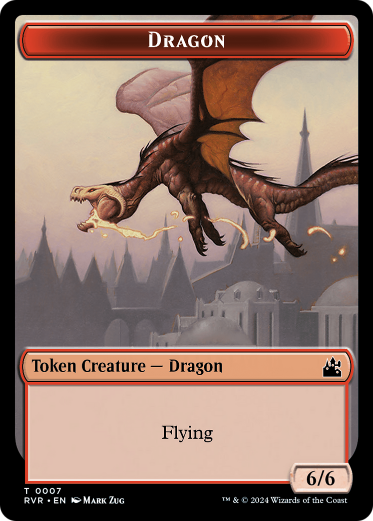 Dragon Token [Ravnica Remastered Tokens] | D20 Games