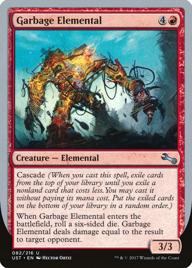 Garbage Elemental (3/3 Creature) [Unstable] | D20 Games