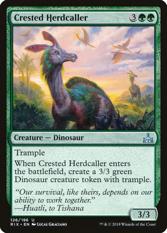 Crested Herdcaller [Rivals of Ixalan] | D20 Games