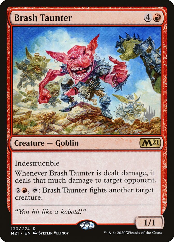 Brash Taunter (Promo Pack) [Core Set 2021 Promos] | D20 Games