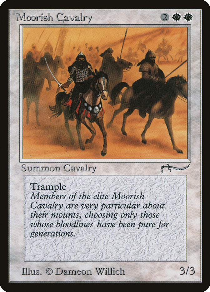 Moorish Cavalry (Dark Mana Cost) [Arabian Nights] | D20 Games