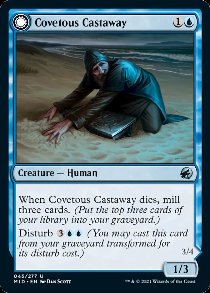 Covetous Castaway // Ghostly Castigator [Innistrad: Midnight Hunt] | D20 Games