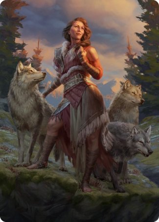 Arlinn, the Pack's Hope 1 Art Card [Innistrad: Midnight Hunt Art Series] | D20 Games