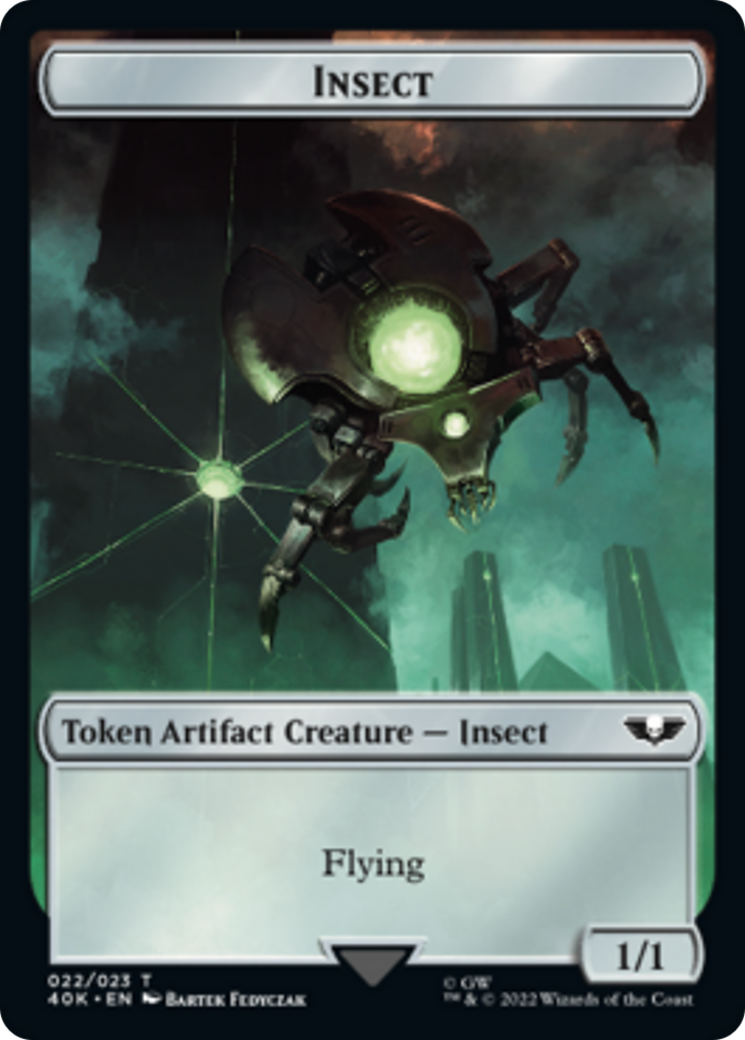 Necron Warrior // Insect [Universes Beyond: Warhammer 40,000 Tokens] | D20 Games