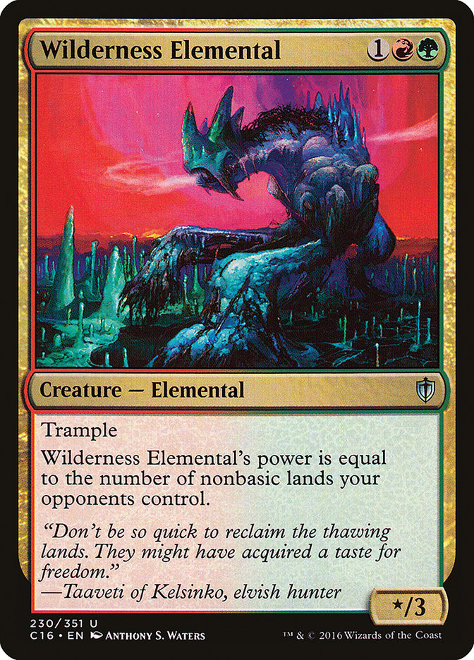 Wilderness Elemental [Commander 2016] | D20 Games