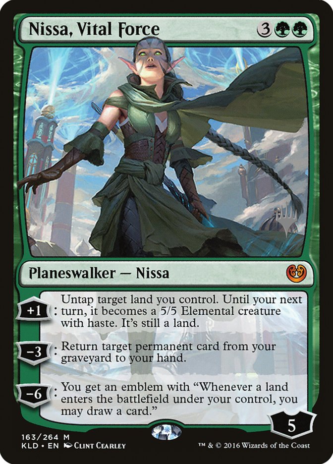 Nissa, Vital Force [Kaladesh Promos] | D20 Games