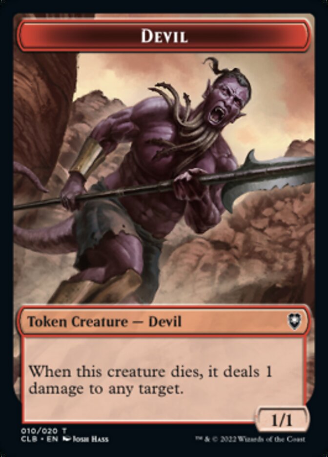 Devil Token [Commander Legends: Battle for Baldur's Gate Tokens] | D20 Games