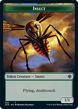 Insect // Cat Double-Sided Token [Starter Commander Decks] | D20 Games