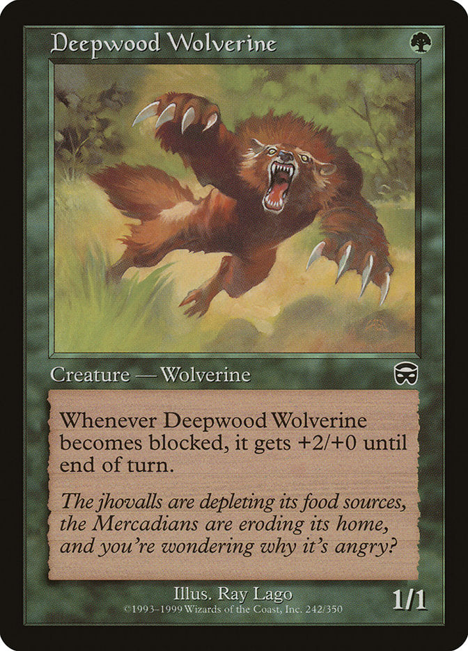 Deepwood Wolverine [Mercadian Masques] | D20 Games