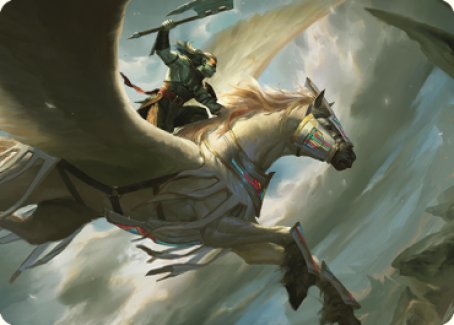 Cleaving Skyrider Art Card [Dominaria United Art Series] | D20 Games