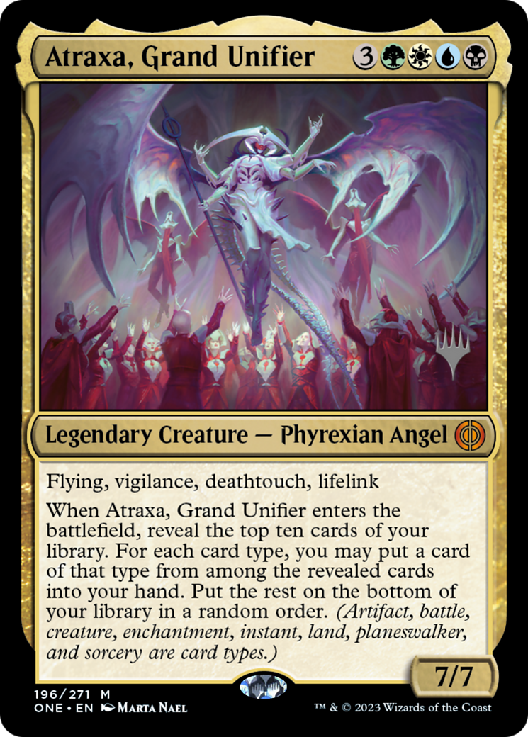 Atraxa, Grand Unifier (Promo Pack) [Phyrexia: All Will Be One Promos] | D20 Games