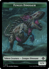 Fungus Dinosaur // Gnome Soldier Double-Sided Token [The Lost Caverns of Ixalan Tokens] | D20 Games