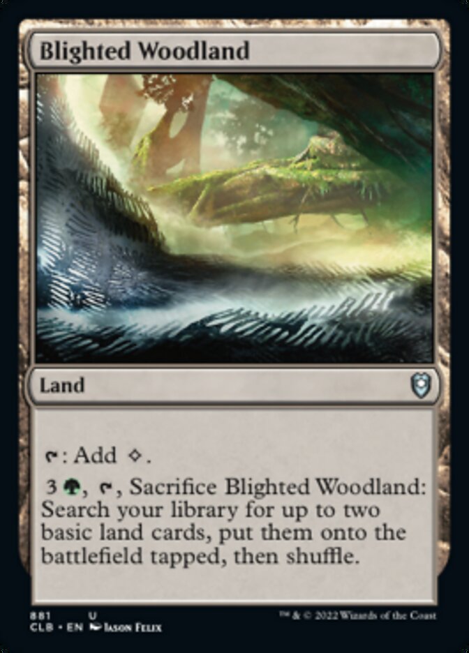 Blighted Woodland [Commander Legends: Battle for Baldur's Gate] | D20 Games