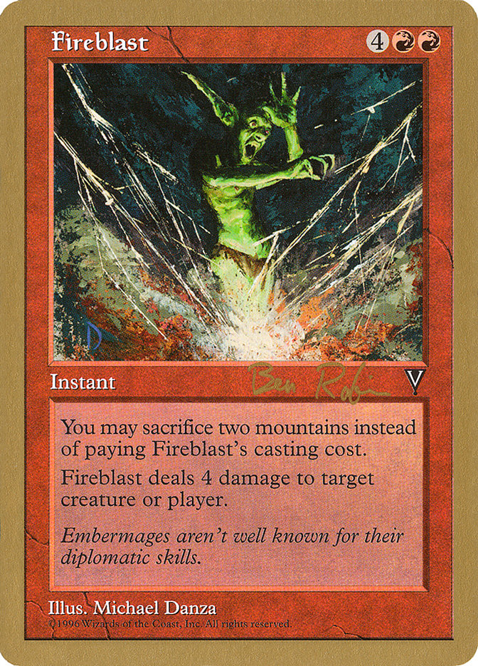 Fireblast (Ben Rubin) [World Championship Decks 1998] | D20 Games