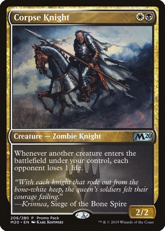 Corpse Knight (Promo Pack) [Core Set 2020 Promos] | D20 Games