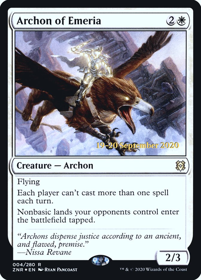 Archon of Emeria [Zendikar Rising Prerelease Promos] | D20 Games