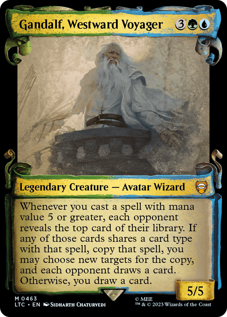 Gandalf, Westward Voyager [The Lord of the Rings: Tales of Middle-Earth Commander Showcase Scrolls] | D20 Games