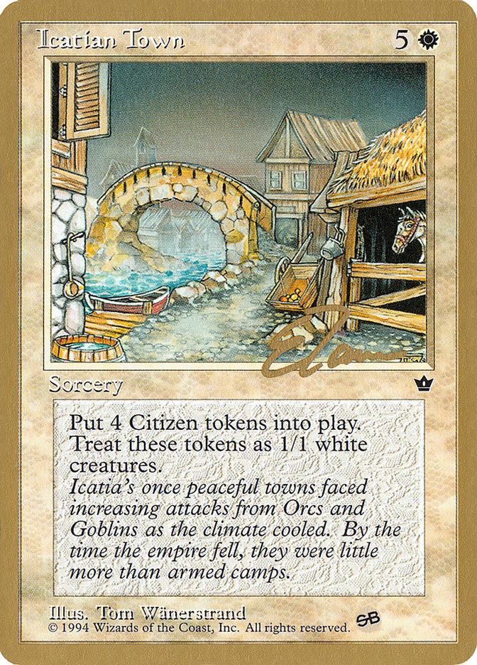 Icatian Town (Eric Tam) (SB) [Pro Tour Collector Set] | D20 Games