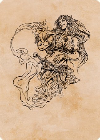 Djinni Windseer (Showcase) Art Card [Dungeons & Dragons: Adventures in the Forgotten Realms Art Series] | D20 Games