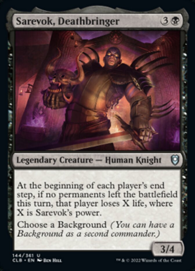 Sarevok, Deathbringer [Commander Legends: Battle for Baldur's Gate] | D20 Games