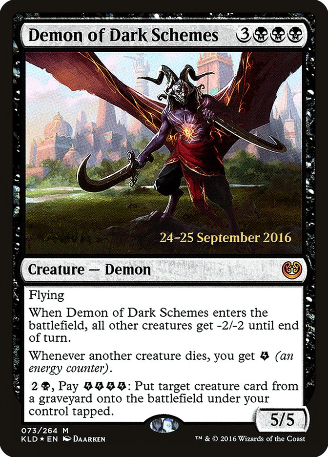 Demon of Dark Schemes  [Kaladesh Prerelease Promos] | D20 Games