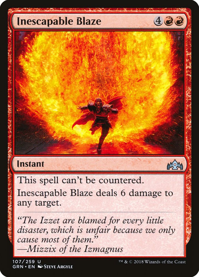 Inescapable Blaze [Guilds of Ravnica] | D20 Games