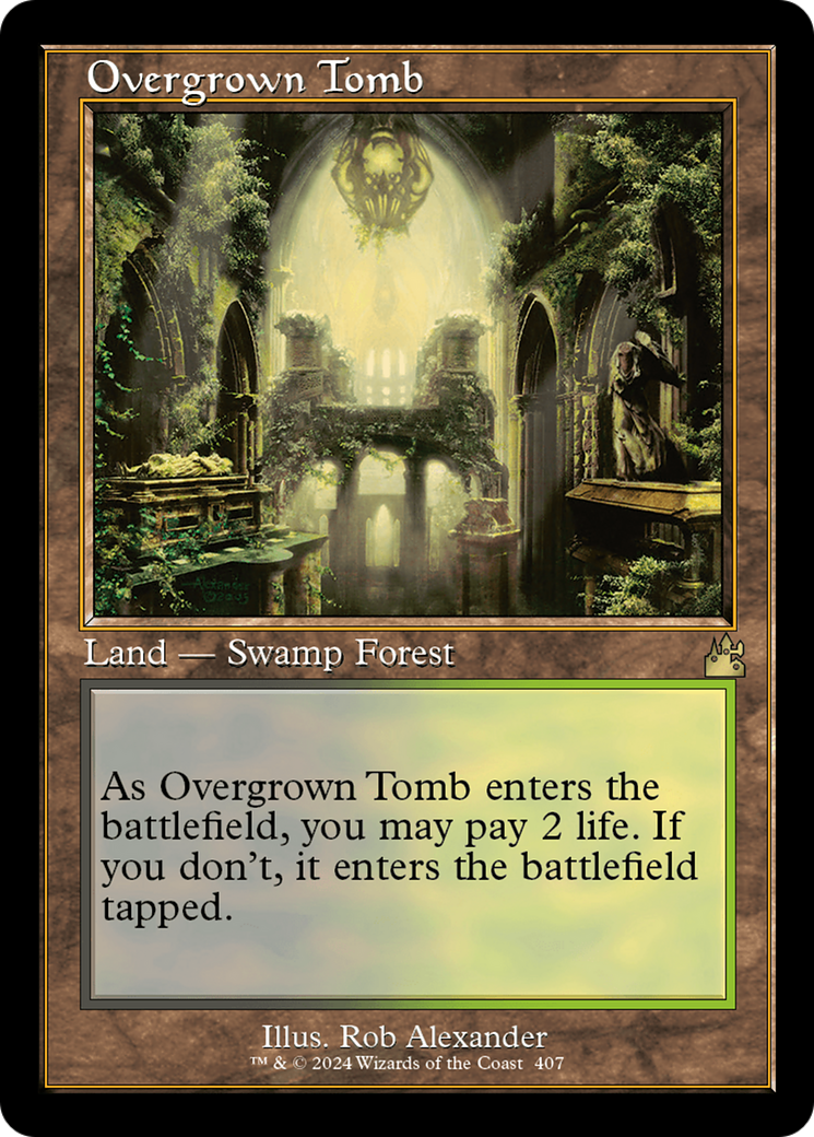 Overgrown Tomb (Retro) [Ravnica Remastered] | D20 Games