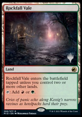 Rockfall Vale (Promo Pack) [Innistrad: Midnight Hunt Promos] | D20 Games