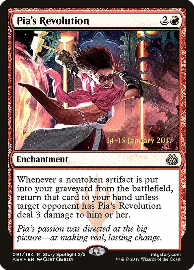 Pia's Revolution  [Aether Revolt Prerelease Promos] | D20 Games