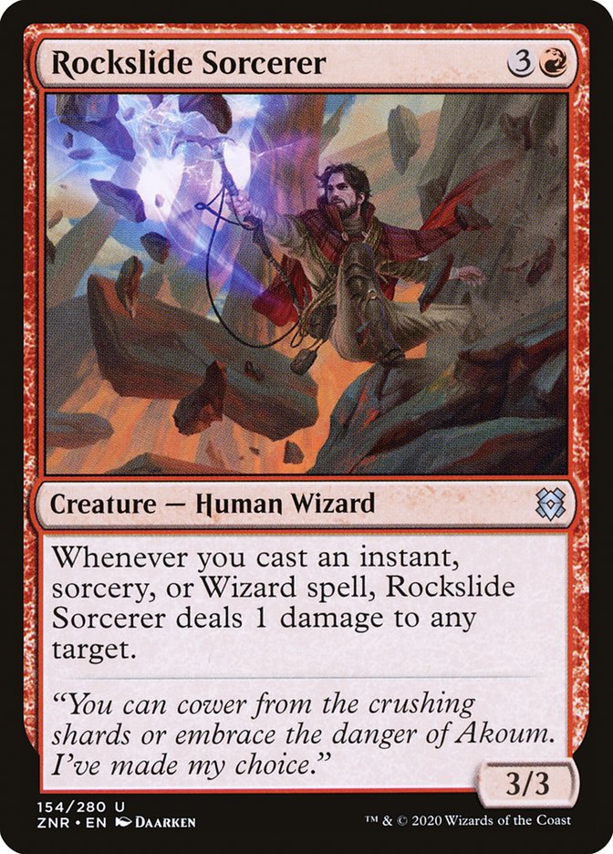 Rockslide Sorcerer [Zendikar Rising] | D20 Games