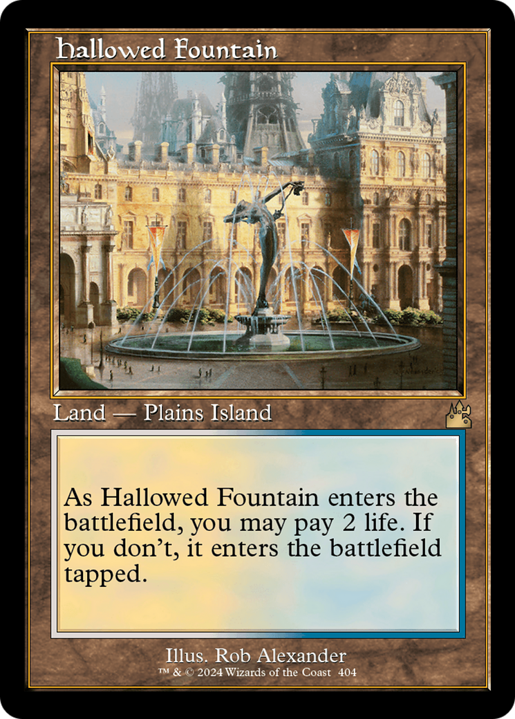 Hallowed Fountain (Retro) [Ravnica Remastered] | D20 Games