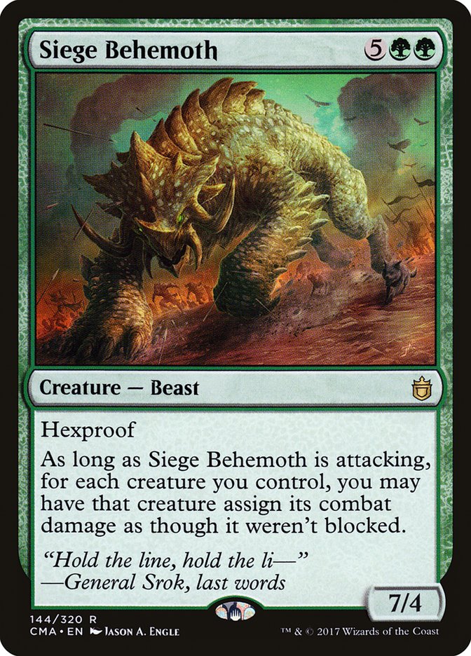 Siege Behemoth [Commander Anthology] | D20 Games