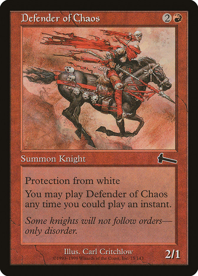 Defender of Chaos [Urza's Legacy] | D20 Games