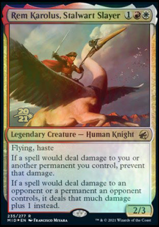 Rem Karolus, Stalwart Slayer [Innistrad: Midnight Hunt Prerelease Promos] | D20 Games