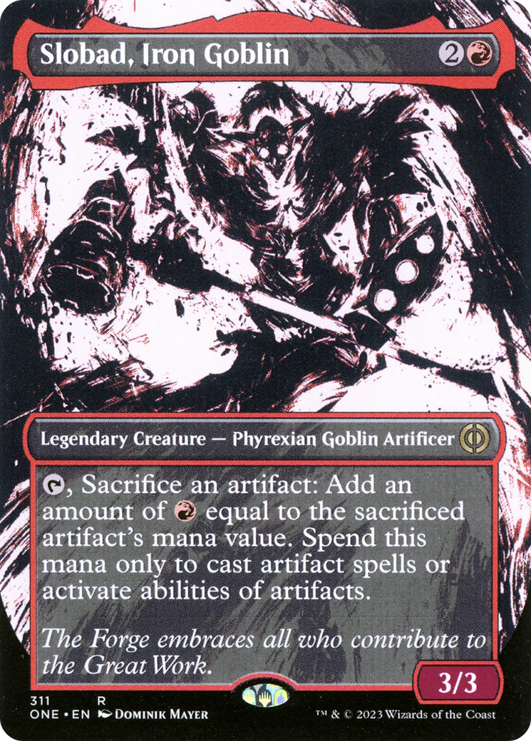 Slobad, Iron Goblin (Borderless Ichor) [Phyrexia: All Will Be One] | D20 Games