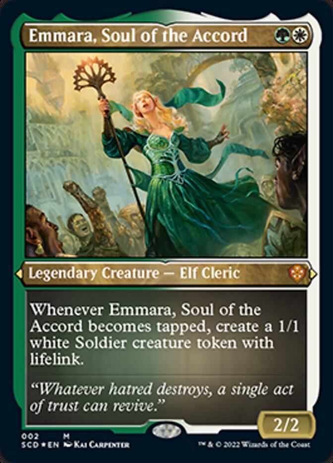 Emmara, Soul of the Accord (Foil Etched) [Starter Commander Decks] | D20 Games