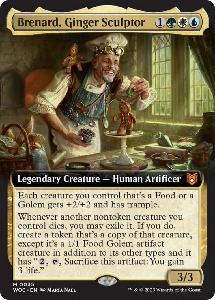 Brenard, Ginger Sculptor (Extended Art) [Wilds of Eldraine Commander] | D20 Games