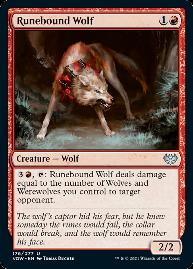 Runebound Wolf [Innistrad: Crimson Vow] | D20 Games