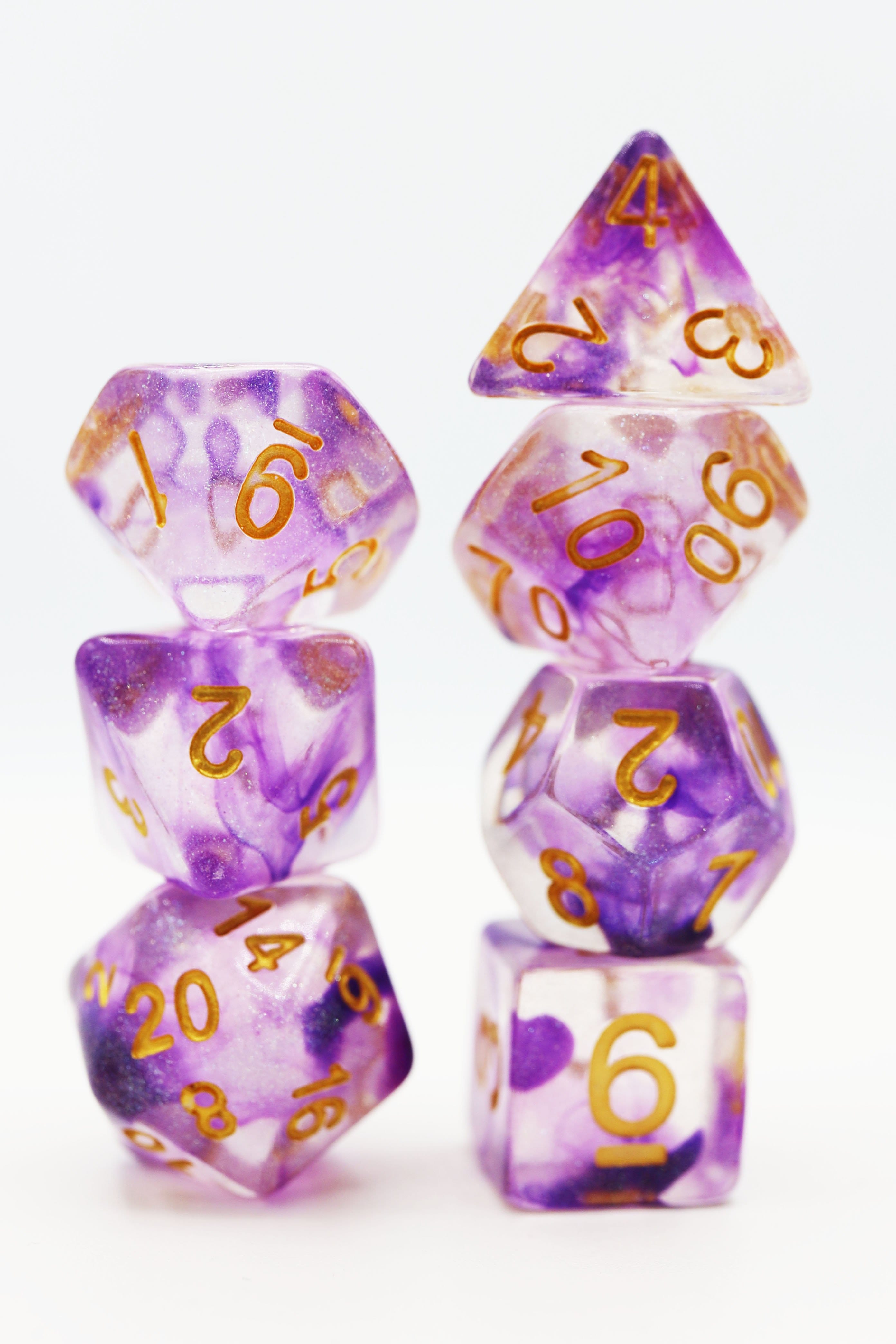 Electric Iris RPG Dice Set Plastic Dice Foam Brain Games | D20 Games