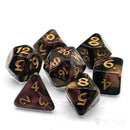 7 Piece Dice Set - Elessia Dagda with Gold