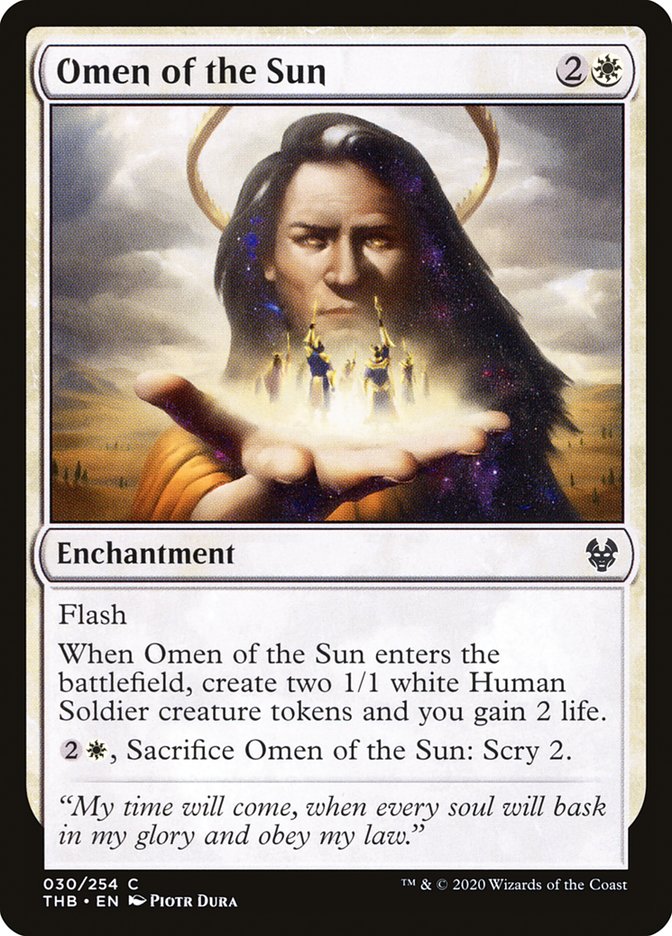 Omen of the Sun [Theros Beyond Death] | D20 Games