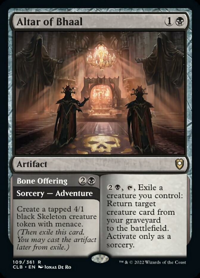 Altar of Bhaal // Bone Offering [Commander Legends: Battle for Baldur's Gate] | D20 Games