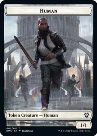 Human // Snake Double-sided Token [Dominaria United Commander Tokens] | D20 Games