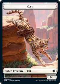 Cat // Copy Double-sided Token [Zendikar Rising Tokens] | D20 Games